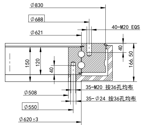 WZ-0620-2雙蝸桿回轉(zhuǎn)驅(qū)動(dòng)圖紙